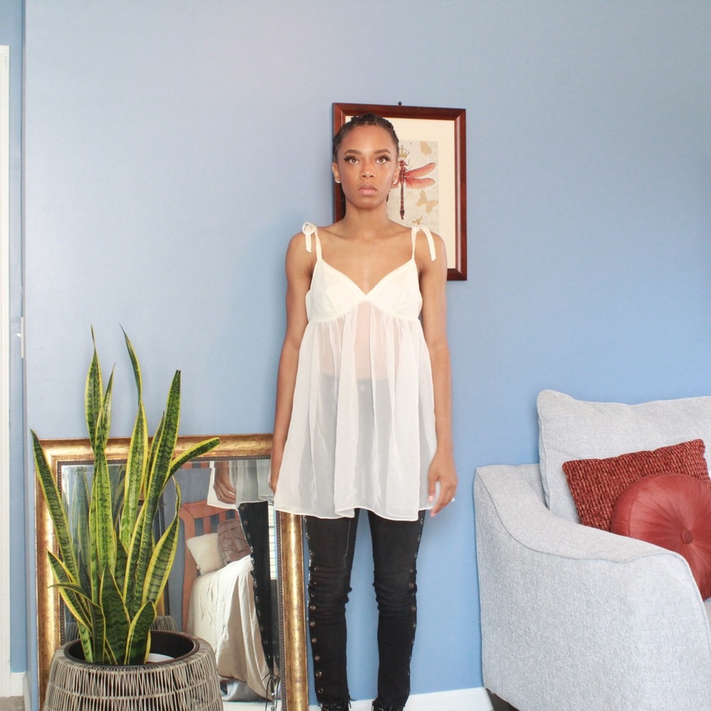 Vintage Victoria’s Secret satin babydoll camisole